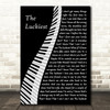 Ben Folds The Luckiest Piano Song Lyric Art Print
