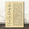 Johnny Nash I Can See Clearly Now Rustic Script Song Lyric Art Print