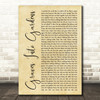 Elevation Worship feat. Brandon Lake Graves Into Gardens Rustic Script Song Lyric Art Print