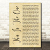 The Stone Roses This Is The One Rustic Script Song Lyric Art Print