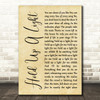 Take That Hold Up A Light Rustic Script Song Lyric Art Print