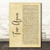 Seether Fine Again Rustic Script Song Lyric Art Print