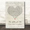 The Jam The Bitterest Pill (I Ever Had To Swallow) Script Heart Song Lyric Art Print