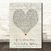 Sleeping With Sirens If I'm James Dean, You're Audrey Hepburn Script Heart Song Lyric Art Print