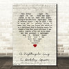Tori Amos, David Arnold A Nightingale Sang In Berkeley Square Script Heart Song Lyric Art Print