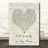 The Elgins Put Yourself in My Place Script Heart Song Lyric Art Print