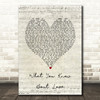 Pop Smoke What You Know Bout Love Script Heart Song Lyric Art Print