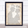 MUNA I Know A Place Man Lady Bride Groom Wedding Song Lyric Quote Print