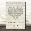 Billy Porter Hold Me in Your Heart Script Heart Song Lyric Art Print