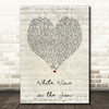 Tim Minchin White Wine in the Sun Script Heart Song Lyric Art Print