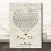 John Martyn Fairy Tale Lullaby Script Heart Song Lyric Art Print