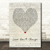 Jeremih Love Don't Change Script Heart Song Lyric Art Print