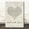 Callum Beattie Dont Walk Alone Script Heart Song Lyric Art Print
