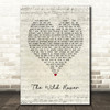 The Dubliners, The Wild Rover Script Heart Song Lyric Art Print