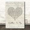 Elbow Weather To Fly Script Heart Song Lyric Art Print