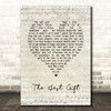 Barbra Streisand The Best Gift Script Heart Song Lyric Art Print