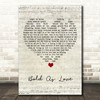 Jimi Hendrix Bold As Love Script Heart Song Lyric Art Print