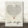 Boz Scaggs Lido Shuffle Script Heart Song Lyric Art Print