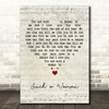 Neil Young Such a Woman Script Heart Song Lyric Art Print