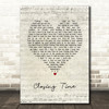 Semisonic Closing Time Script Heart Song Lyric Art Print