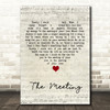 Yes - Anderson Bruford Wakeman Howe The Meeting Script Heart Song Lyric Art Print