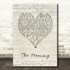 Fruition The Meaning Script Heart Song Lyric Art Print