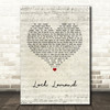 Runrig Loch Lomond Script Heart Song Lyric Art Print