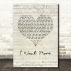 KALEO I Want More Script Heart Song Lyric Art Print