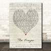 Josh Groban feat. Charlotte Church The Prayer Script Heart Song Lyric Art Print