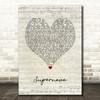 Kylie Minogue Supernova Script Heart Song Lyric Art Print