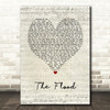 Take That The Flood Script Heart Song Lyric Art Print