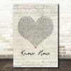 Young MC Know How Script Heart Song Lyric Art Print