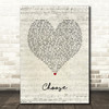 Why Don't We Choose Script Heart Song Lyric Art Print