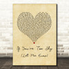 The 1975 If You're Too Shy (Let Me Know) Vintage Heart Song Lyric Art Print