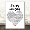 Trey Songz Simply Amazing Heart Song Lyric Quote Print
