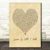 Jon Gooch & Crystal Fighters Love Is All I Got Vintage Heart Song Lyric Art Print