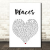 Martin Solveig Places Heart Song Lyric Quote Print