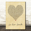 Cuco Lo Que Siento Vintage Heart Song Lyric Art Print