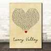 Public Service Broadcasting Every Valley Vintage Heart Song Lyric Art Print