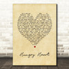 Bruce Springsteen Hungry Heart Vintage Heart Song Lyric Art Print