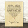Paul Carrack Perfect Love Vintage Heart Song Lyric Art Print