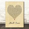 NF Start Over Vintage Heart Song Lyric Art Print