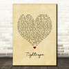 Sara Bareilles Tightrope Vintage Heart Song Lyric Art Print