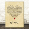 Alesso feat. Tove Lo Heroes Vintage Heart Song Lyric Art Print