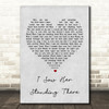 The Beatles I Saw Her Standing There Grey Heart Song Lyric Quote Print