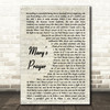 Danny Wilson Marys Prayer Vintage Script Song Lyric Art Print