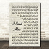 Godsmack I Stand Alone Vintage Script Song Lyric Art Print