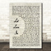 Goo Goo Dolls Let Love In Vintage Script Song Lyric Art Print