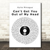 Kylie Minogue Can't Get You Out of My Head Vinyl Record Song Lyric Art Print