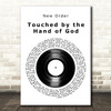 New Order Touched by the Hand of God Vinyl Record Song Lyric Art Print